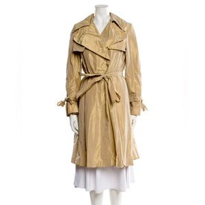 BURBERRY LONDON McKayla Trench Coat Gold/Tan Size 6R UK
